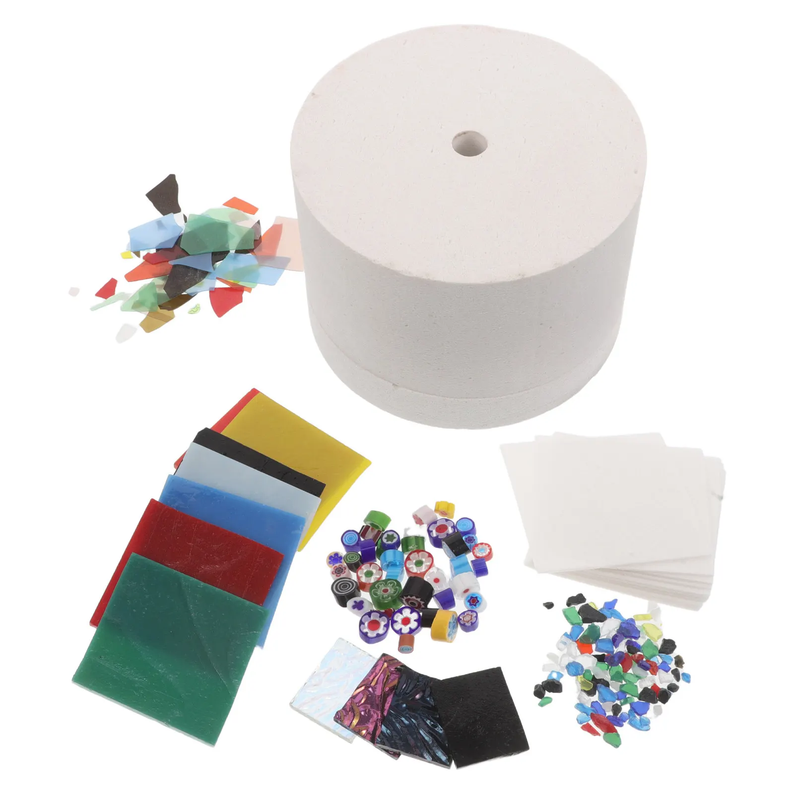 

1Set Microwave Kiln Kit for Glass Fusing DIY Jewelry Making At Home Compact Mini Kiln for Pottery Ceramics Fused Glass Art Craft