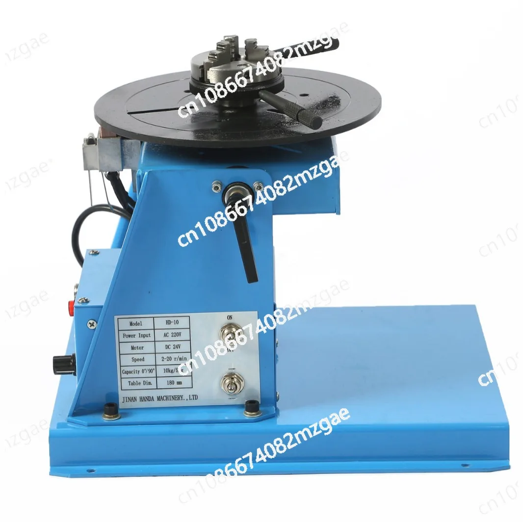 Mini Welding Positioner 10KG Rotary Welder Turntable Equipment with K01-63 Lathe Chuck