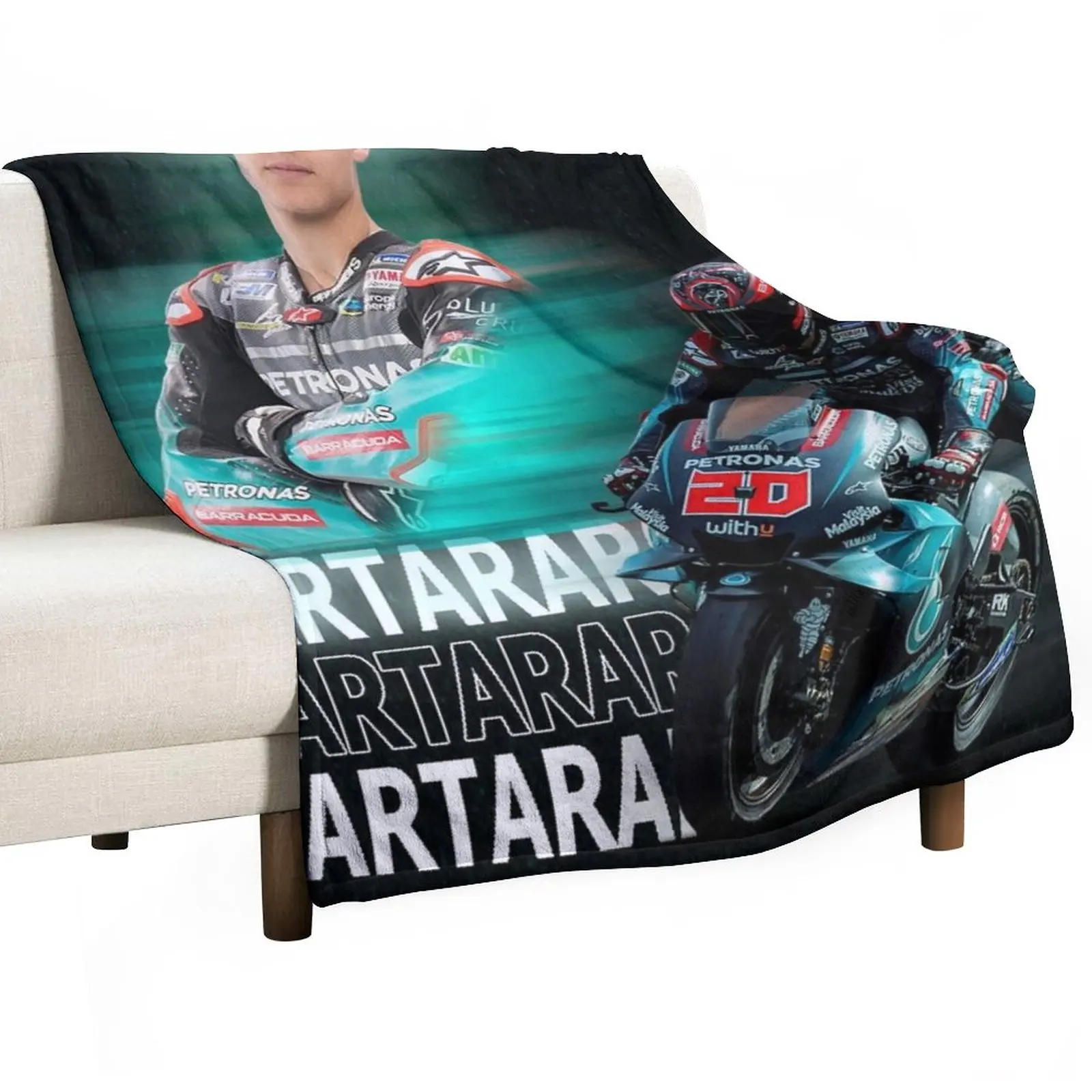 

Fabio quartararo 2021 Throw Blanket Nap Blanket Blankets Sofas Of Decoration Hair Blanket Picnic Blanket