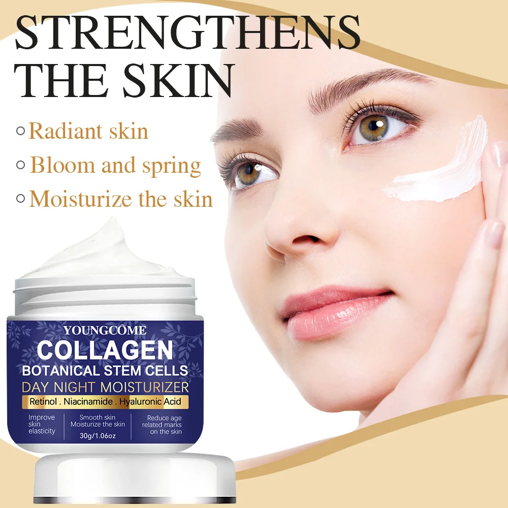 YOUNGCOME Collagen Hyaluronic Acid Skin Care Anti-Wrinkle Moisturizing Anti-Aging Night Shrink Pores Whitening Smooth Skin Care