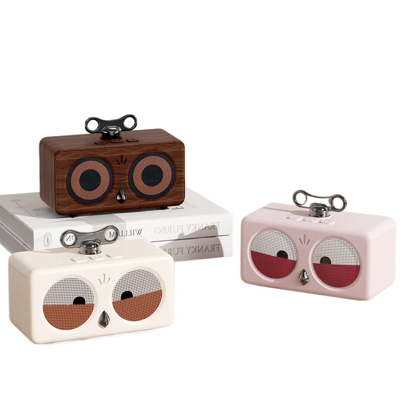 

2025 New Retro Bird Speaker Home TWS Interconnected Desktop Audio Outdoor Wireless Card Insertion Bluetooth Speaker