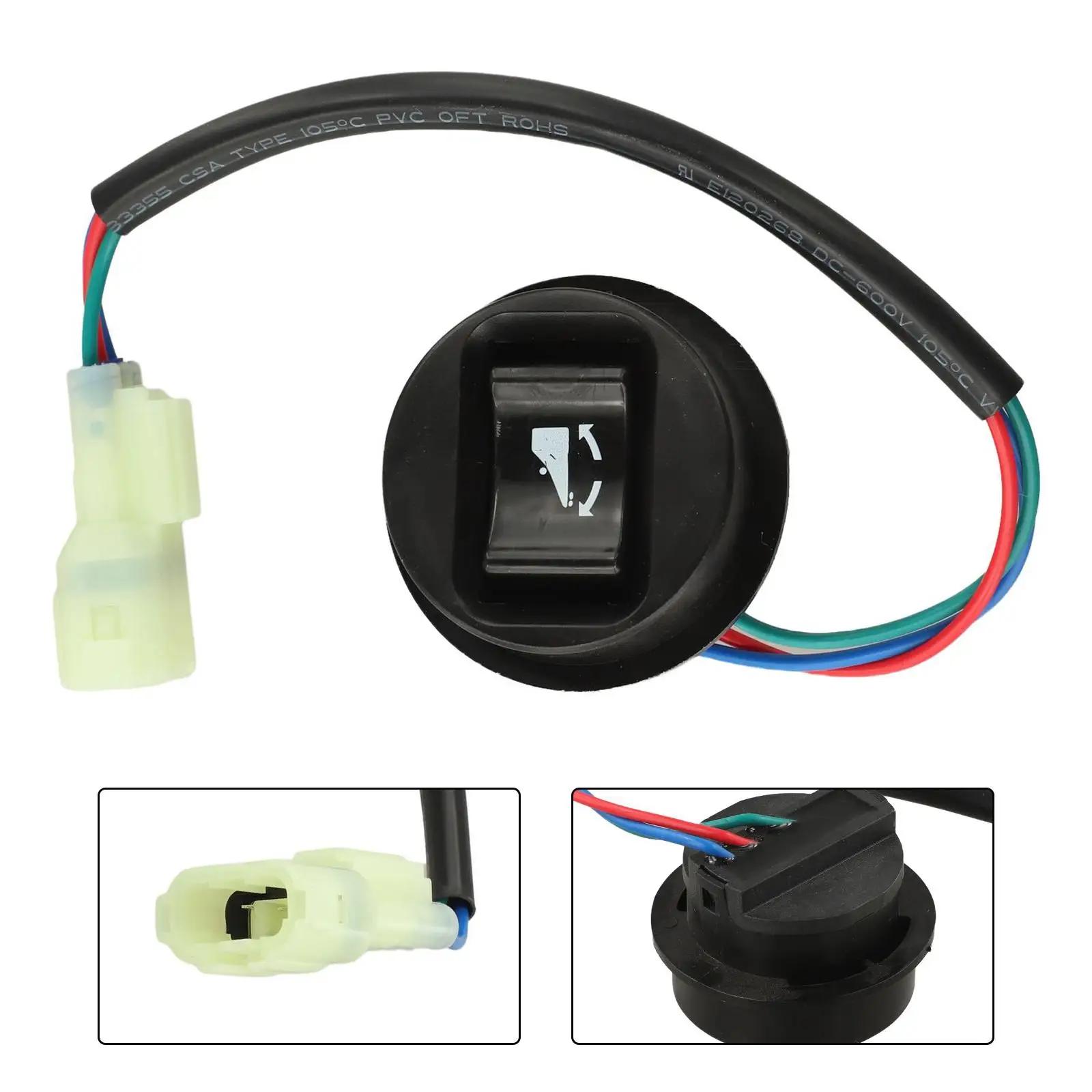 Exact Fit PTT Switch for Suzuki Outboard 4 DF30A DF350A 37850-92J00 Replace 3785092J00 Trim and Tilt Function Module