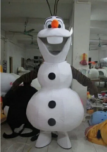 

New Adult Hot Sale LOVE Festival Olaf Snowman Mascot Costume Christmas Fancy Dress Halloween Mascot Costume Free Ship