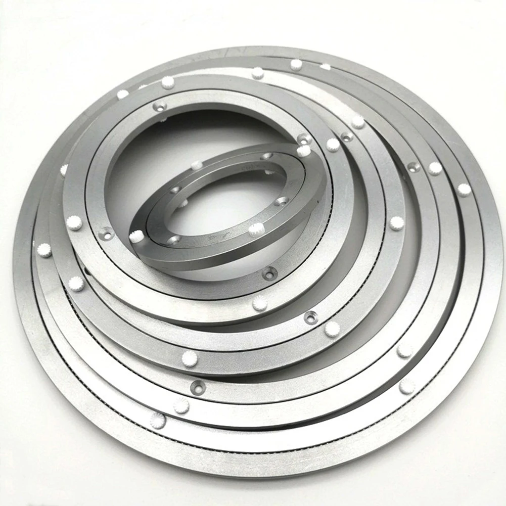 Lazy Susan Base 12-39cm Aluminum Turntable Dining Table Rotating Bearing Turntable For Kitchen Dining Table Hardware