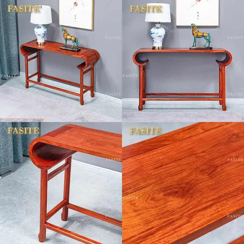 For Mahogany Hedgehog Red Sandalwood Flat Head Case Living Room Entrance Strip Table Rosewood Solid Wood Incense Console