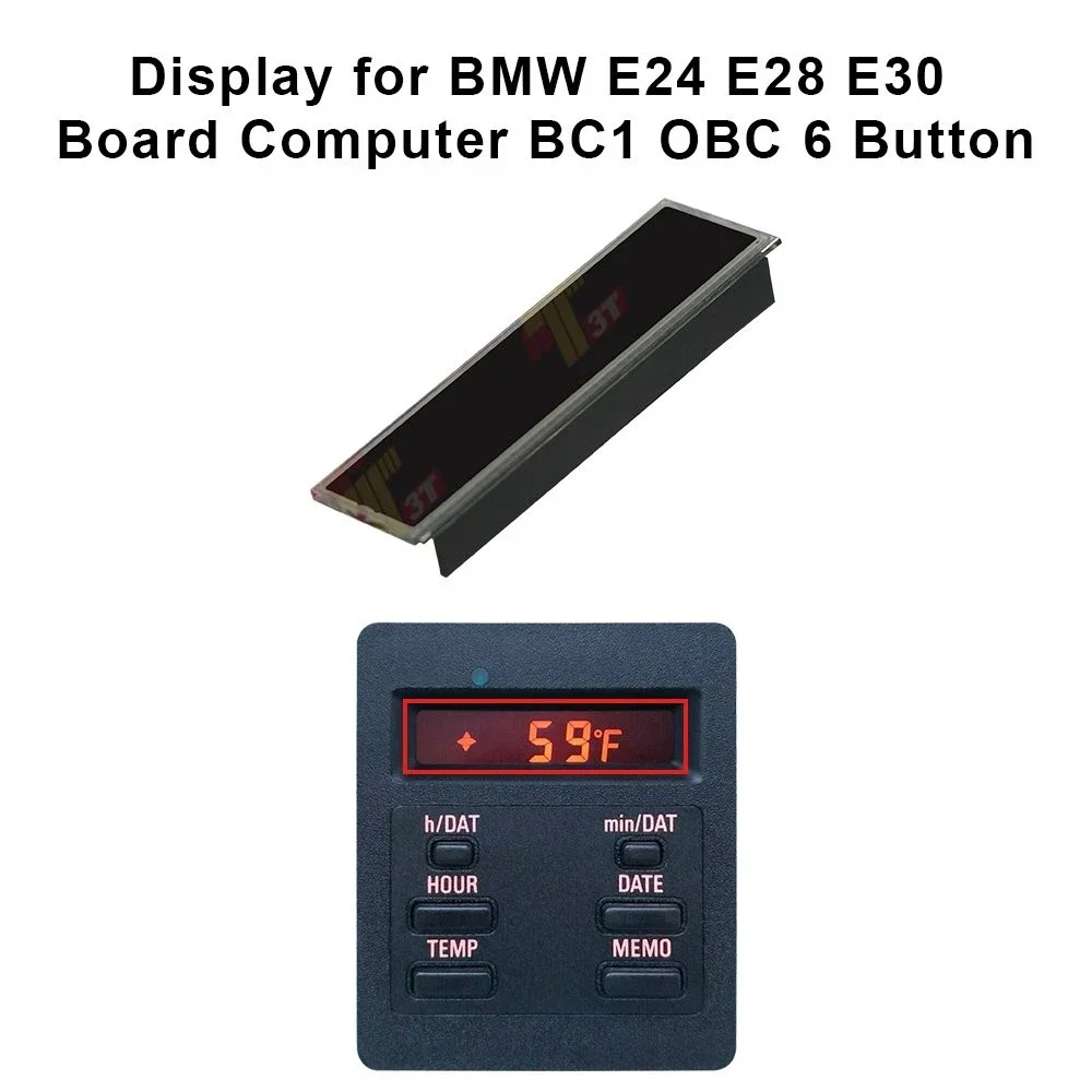 DISPLAY FOR BMW E30 3-SERIES M3 ON BOARD COMPUTER OBC CLOCK 62131377806