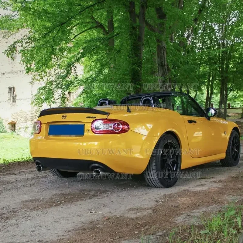 UBUYUWANT For MX5 NC NCEC Roster Miata EPA Type 3 2009-2015 Carbon Fiber Rear Trunk Spoiler Tail Boot Lip Wing Car Styling