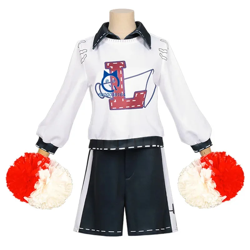 게임 아이덴티티 V 치어리더 코스프레 롤플레잉 의상 애니메이션 릴리 바리에르 옷 수트 (여성용 핸드 프롭 포함) 코믹콘 수트