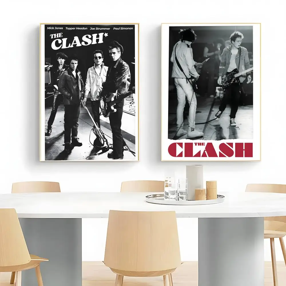 Rebellious Band The Clash Poster Wall Art Print Decorative Mural Home Decor Gift Unframed