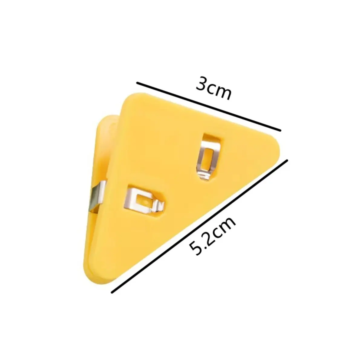 Colorful Triangle Clip Simple Transparent File Student Test Paper Material Book Corner Anti-Roll Office