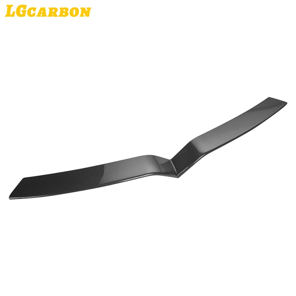 LGcarbon Dry Carbon Fiber Front Grille Trim Stripe Decoration For Tesla Model X SUV 2018 Grille Trim Sticker