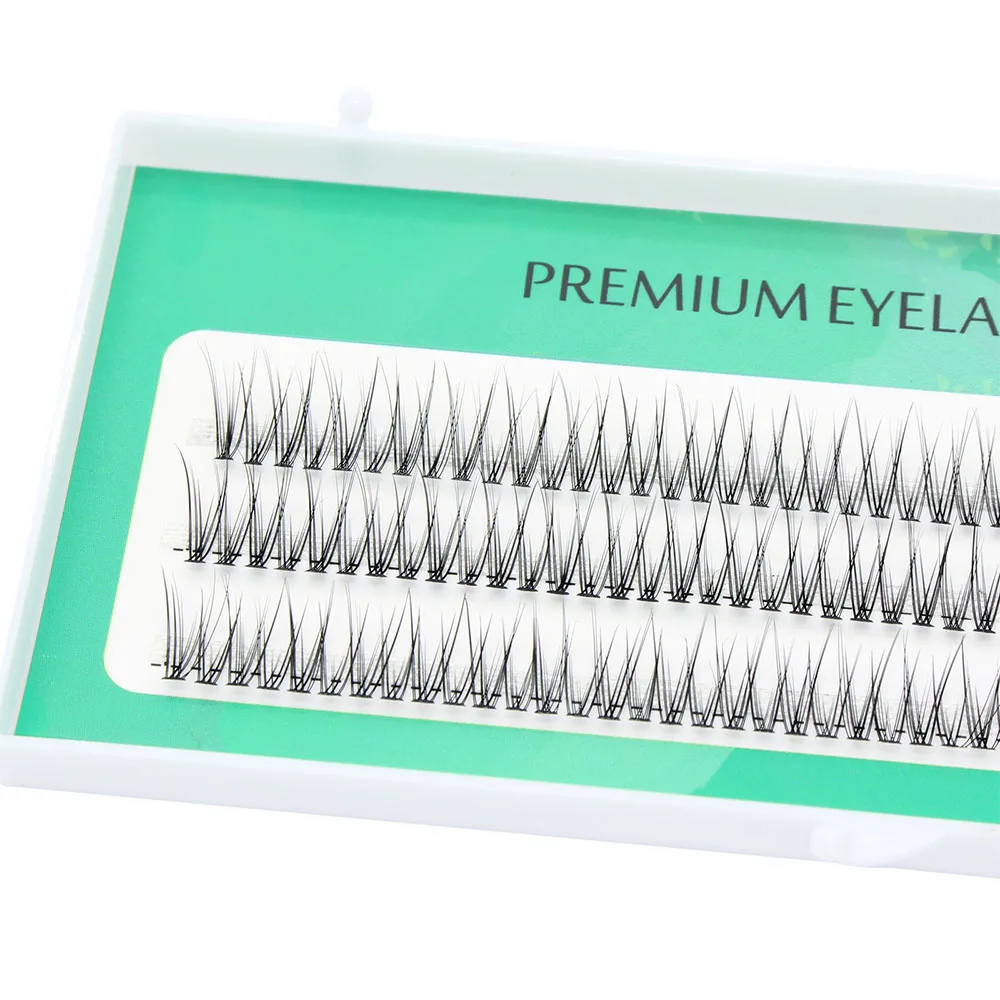 High quality 12D DOVETAIL eyelash personal graft false hair, mink false eyelashes extended personal eyelash bundle Natural Style