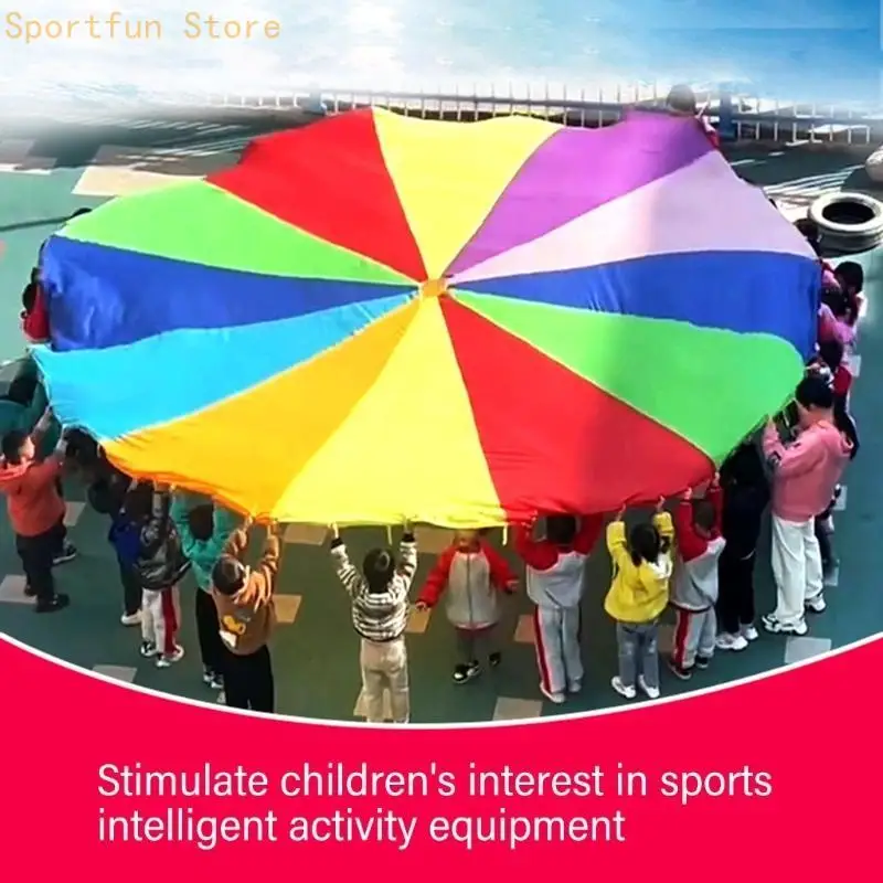 

Игрушка-парашют для детей, игрушка-палатка с радужным парашютом и ручкой для детей X7JD