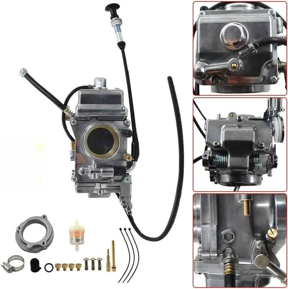 HSR 48mm Race Carburetor For Mikuni HSR48 Polished Finish HSR48 42-6265 Carb