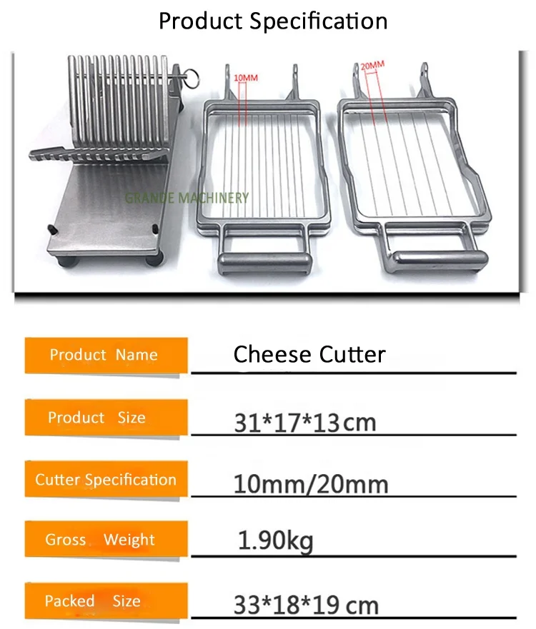 New Design Upgrade Small Home Use Commercial Cheese Tofu Slicing Cheese Cube Making Machine with Stainless Steel Cutter