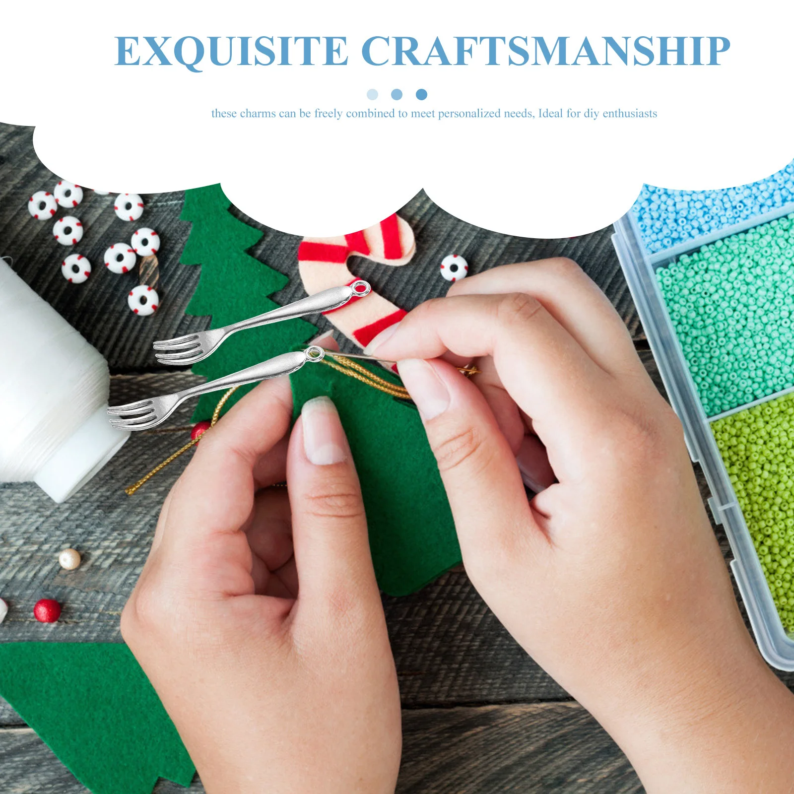 

10 шт., серебряная вилка, подвески, винтажная посуда, подвески для самостоятельного изготовления ювелирных изделий, браслет, ожерелье, серьги, брелок