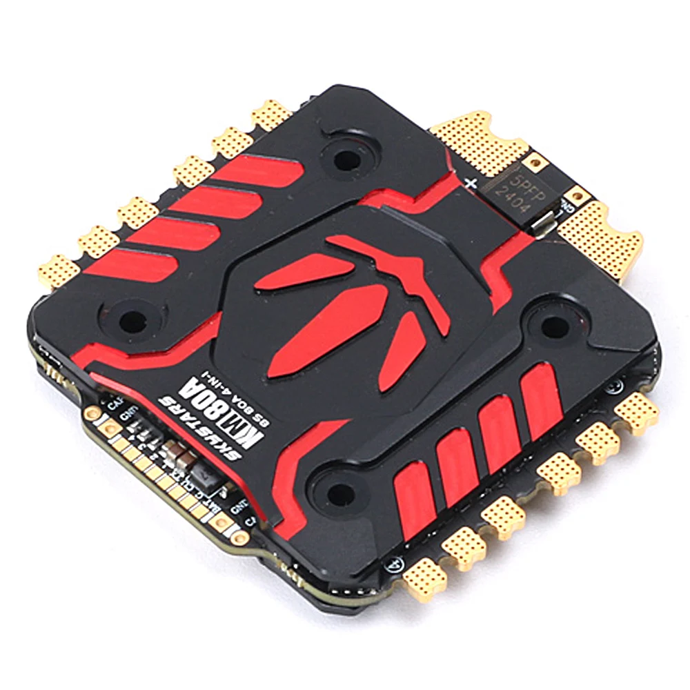 

SKYSTARS KM80 80A 4in1 ESC,32Bit F4 MCU 3-8S LiPo DShot600 90A Peak Current 30.5x30.5mm Mount,FPV ESC For FPV Racing Drones