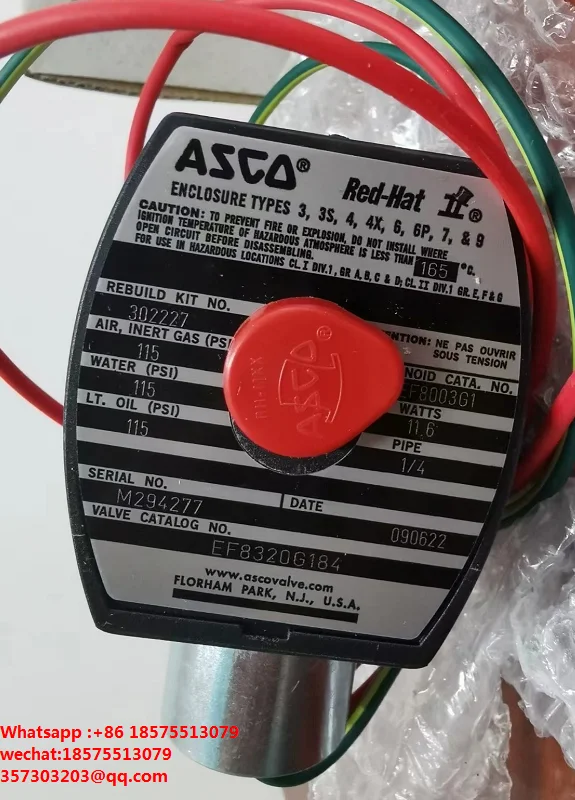 

For ASCO EF8320G184 24VDC Solenoid Valve New Authentic Original