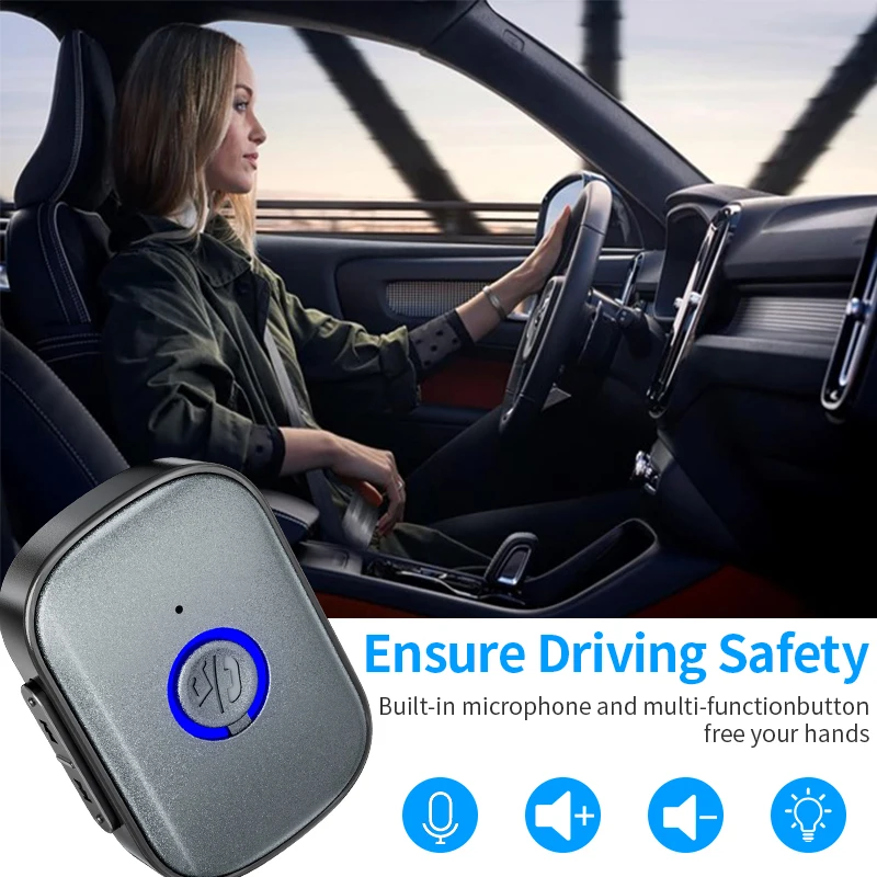 자동차 무선 오디오 수신기 블루투스 5.3 송신기 3.5mm AUX 무선 오디오 어댑터 자동차 음악 스피커 용 무선 오디오