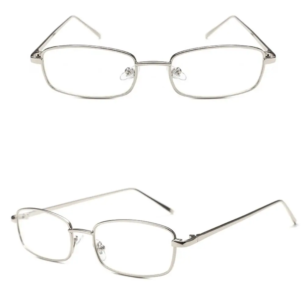 Übergroße japanische Harajuku-Brille, Gold, Silber, Schwarz, Metall, quadratische Brille, Sehhilfe, Anti-Blau-Brillengestell, Damen und Herren
