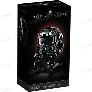 خوذة تجريبية مقاتلة MINISO-TIE ، نموذج معركة سفينة الفضاء MOC ، عمارة لبنة البناء ، لعبة نموذج الجمعية التعليمية ، 75274 أفضل 8 خوذة طيار قتالية مبيعا - No8