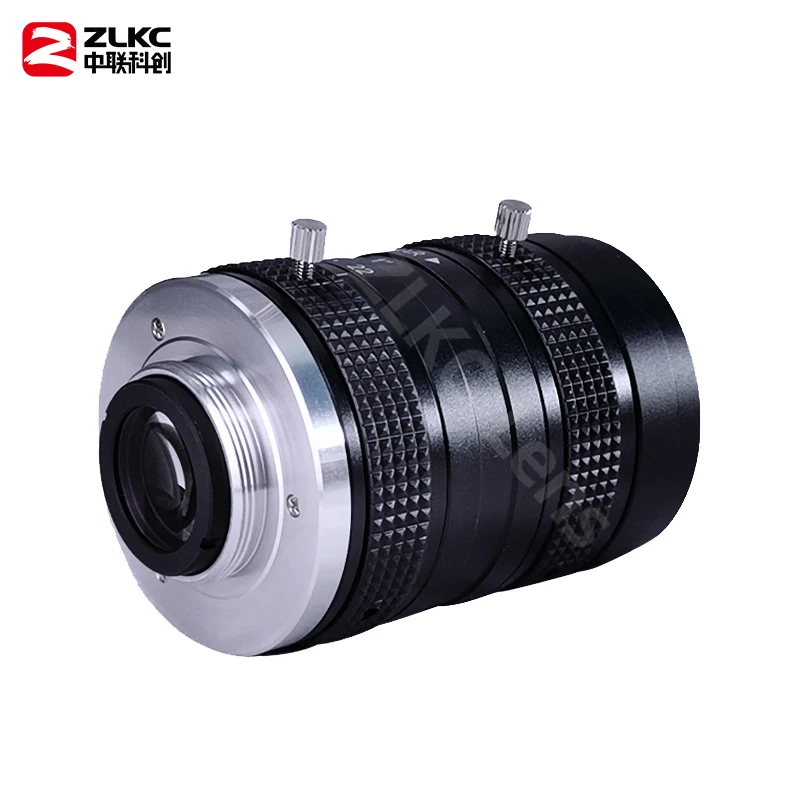 ZLKC 1 นิ้วเลนส์กล้อง 16 มม.เลนส์โฟกัสคงที่ 5MP C Mount Manual Iris F1.6-22 การบิดเบือนต่ําสําหรับเครื่อง Vision กล้อง