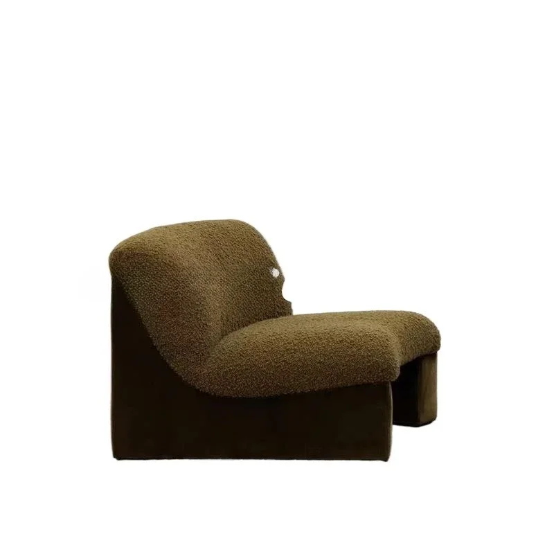 

light luxury leisure chair, designer negotiation sofa chair, balcony lamb wool chair