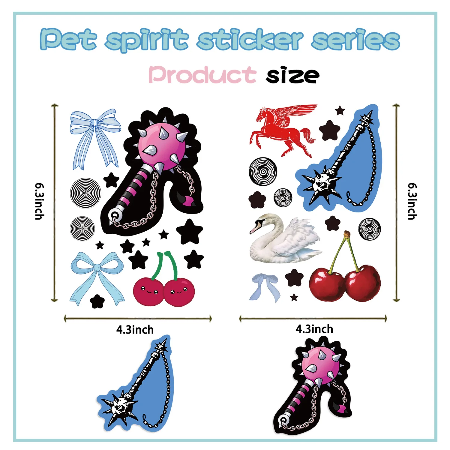 8/24PCS Cartoon Lavender Purple Stickers for DIY Decor Stationery Notebook Children Reward Waterproof Stickers