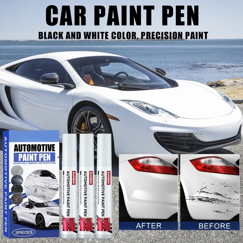 

Car paint repair pen, scratch and repair marks on the paint surface, paint repair pen