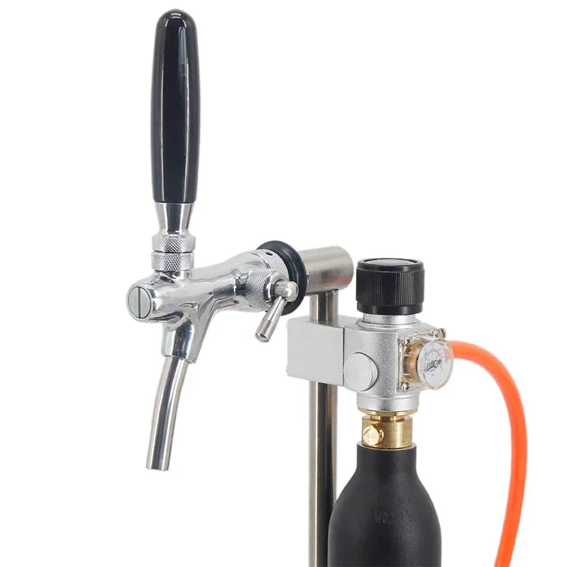 Beer Mini Keg & Commercial Keg Dispensing Kit CO2 Picnic Tapping System Compatible 0.25L Tr21*4 Gas Cylinder Homebrew Kegging