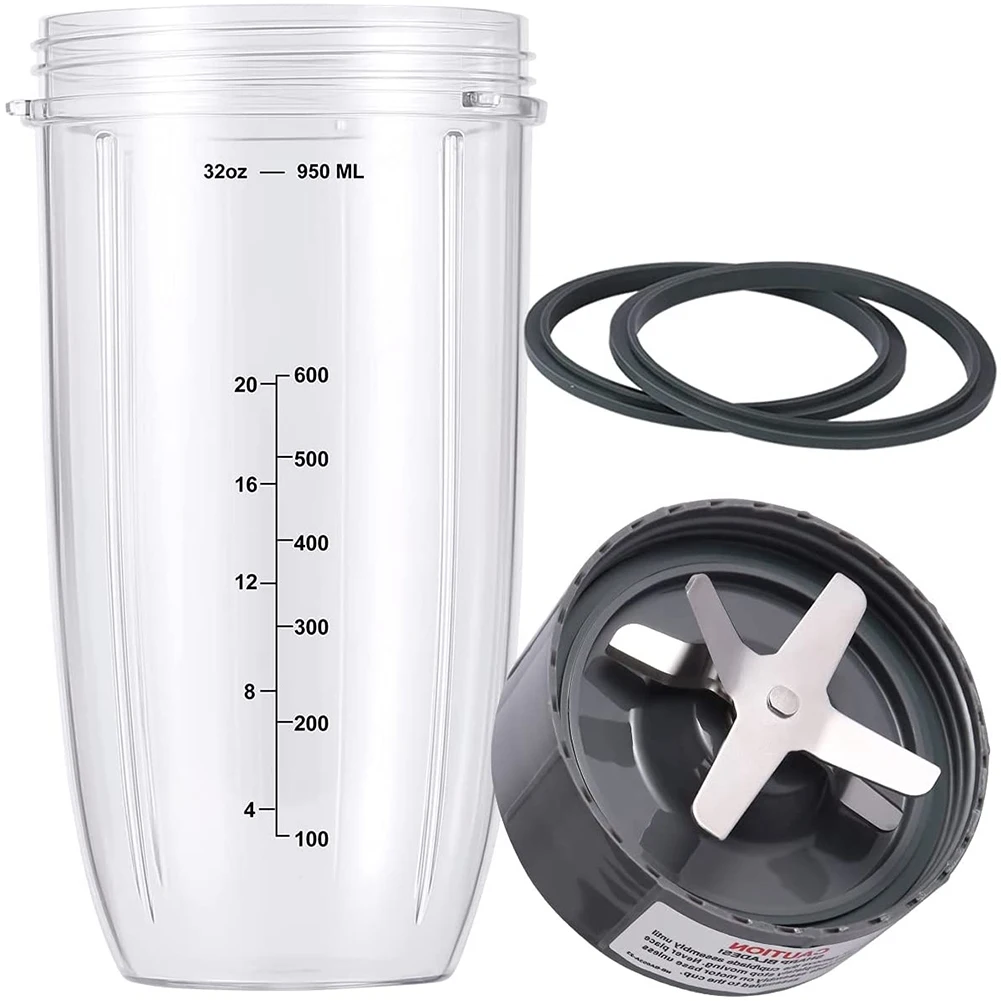 Compatible for Nutribullet Blender,Replacement Parts with 1 Cups & 1 Blade,for Nutribullet Accessories for 600W and 900W