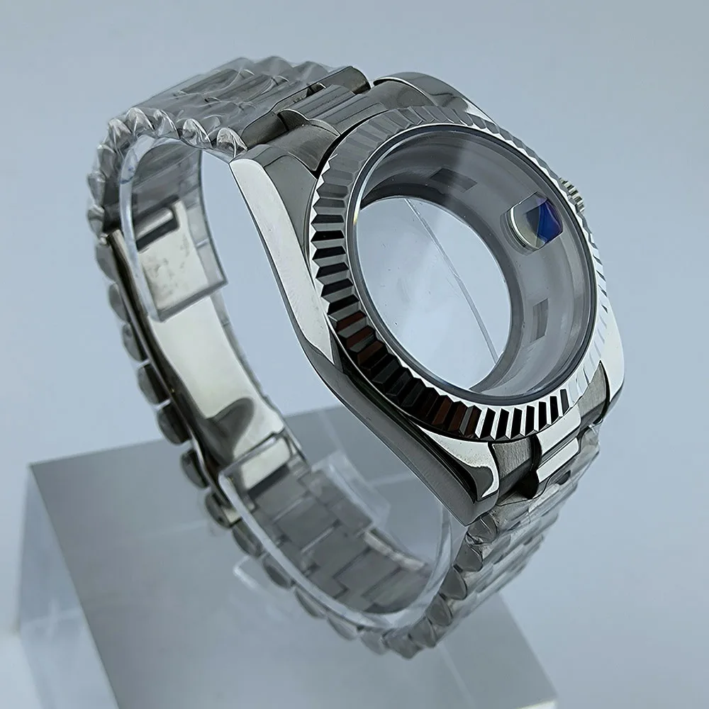 Miyota8285 Watch Case 39mm Case Movement watch automatic mechanical watch sapphire glass men watch fit 8285 movement watch tool