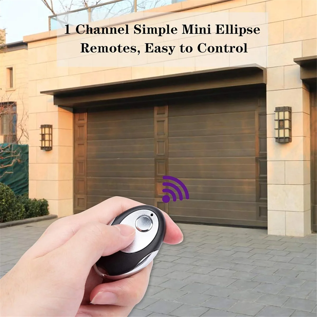 2pack 315MHz Purple Learn Button Garage Door Remote Control Keychain for Craftsman 139.53753,for LiftMaster 370LM 371LM_A02I