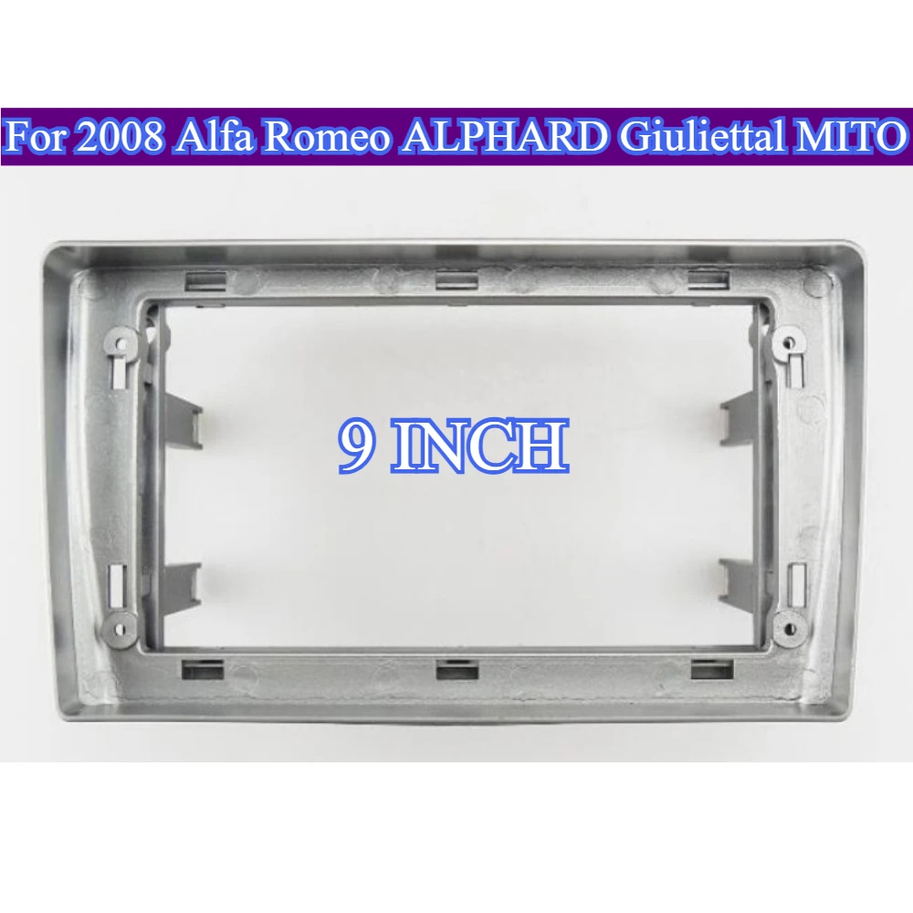 

For2008 Alfa Romeo ALPHARD Giuliettal MITO 9-дюймовая рамка для автомобильного радиоприемника, прочное крепление на приборную панель из АБС-пластика, подходит для отделки рамки
