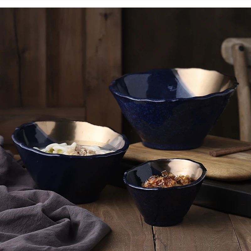 

Ceramic Rice Shaped Soup Bowls diagonal dish bucket household