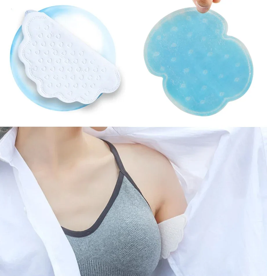 40pcs/box Armpits Sweat Pads for Underarm Gasket From Sweat Absorbing Pads for Armpits Linings Disposable Sweat Stickers