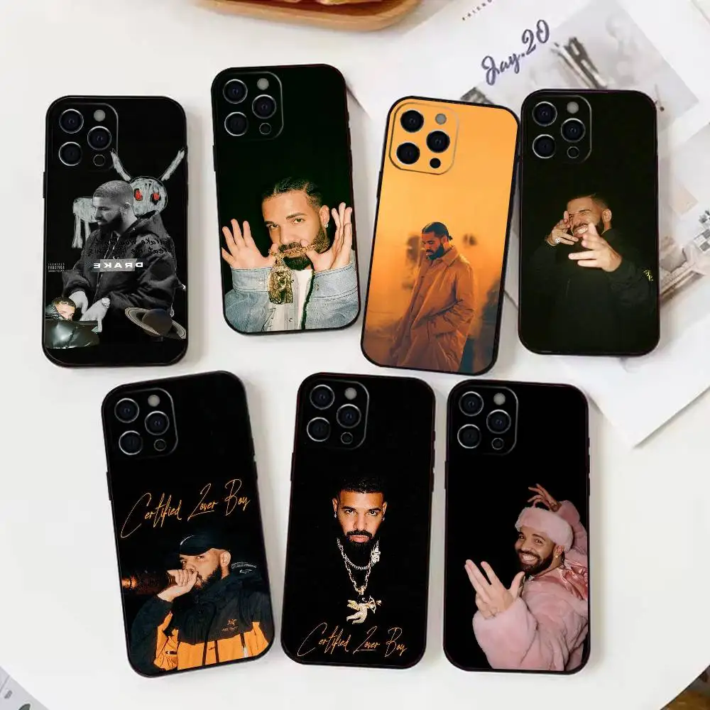 

Rapper D-Drake Phone Case For iPhone17,16,15,14,13,12,11 Plus,Pro Max Soft Black Cover