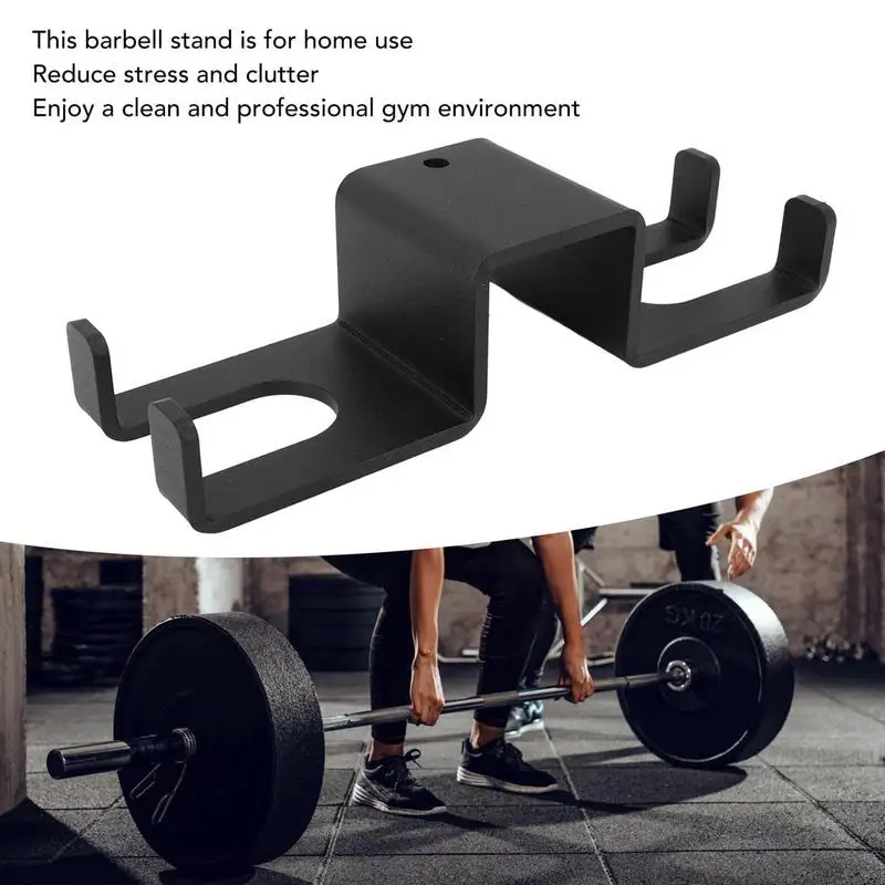

Barbell Stand Garage Gym Bar Wall Rack Heavy-Duty Home Gym Equipment For Strength Training Functional Fitness