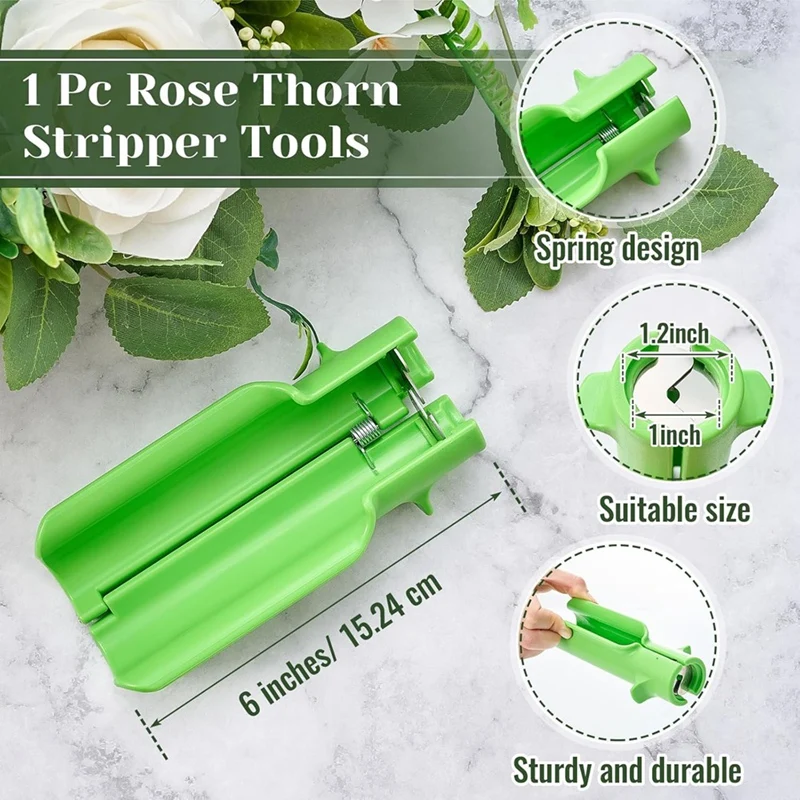 ABVJ-3 Stuk Rose Doorn Stripper Tool Doorn Remover Voor Rozen Blad Stripper Tool Bloem Cleaner Cutter Om Bladeren Te Verwijderen