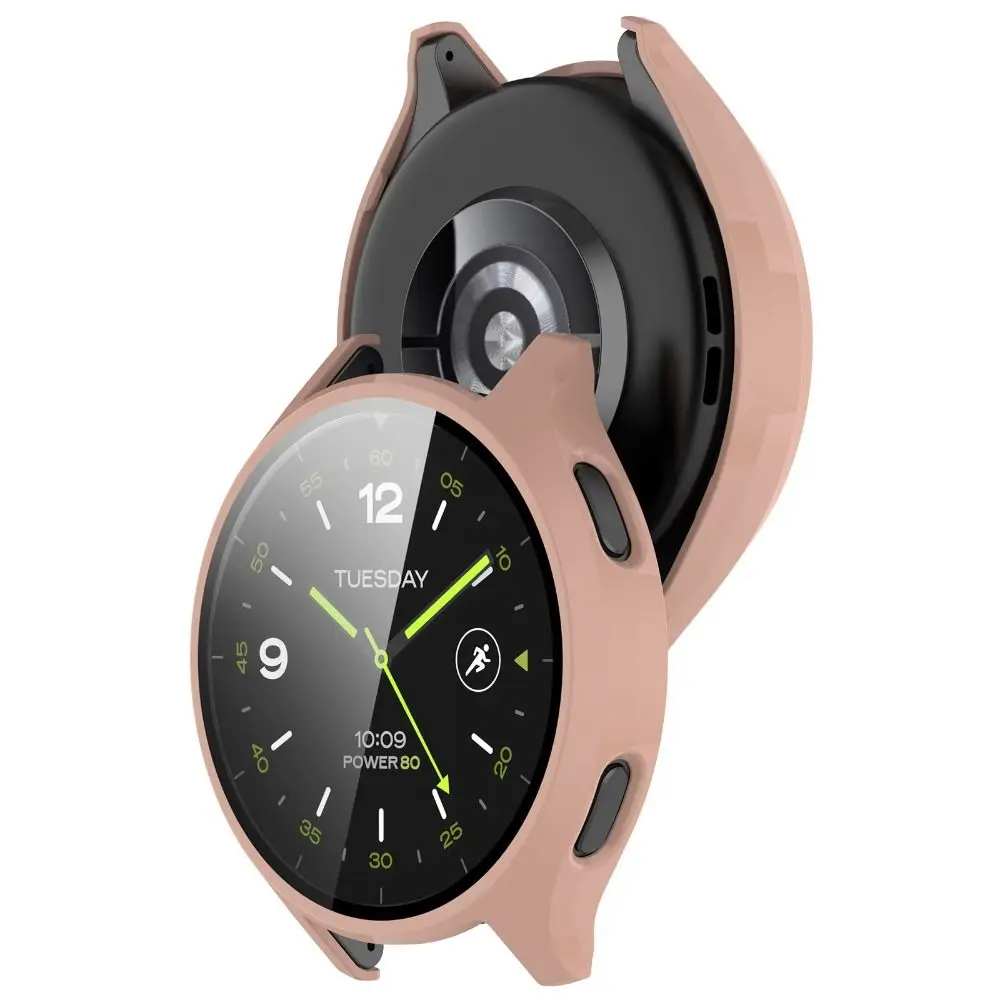 Nowy komputer PC + hartowany futerał ochronny inteligentny zegarek akcesoria do zabezpieczenia ekranu twarda obudowa krawędziowa do zegarka Xiaomi 2