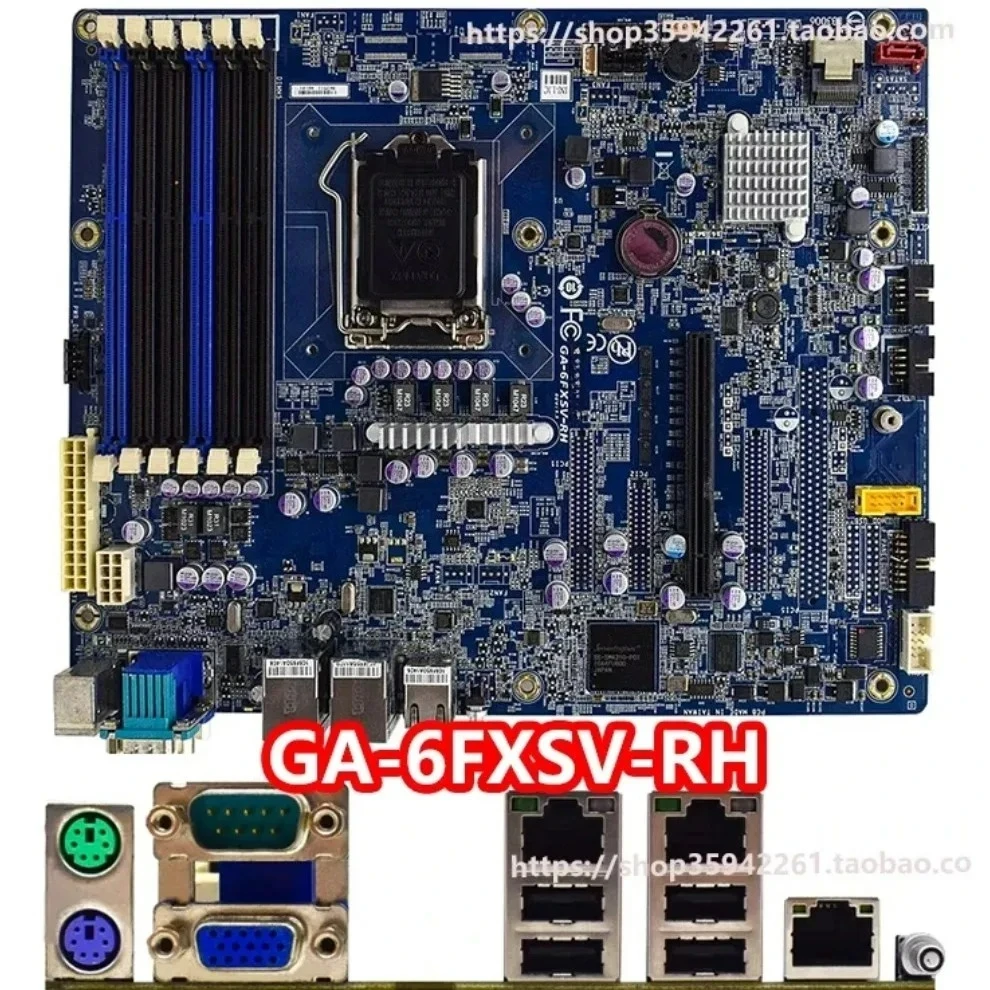 Used For Gigabyte GA-6FXSV-RH 2 Gigabit network interface card server main board 1156 pins Support i7860   (store code: 0763)