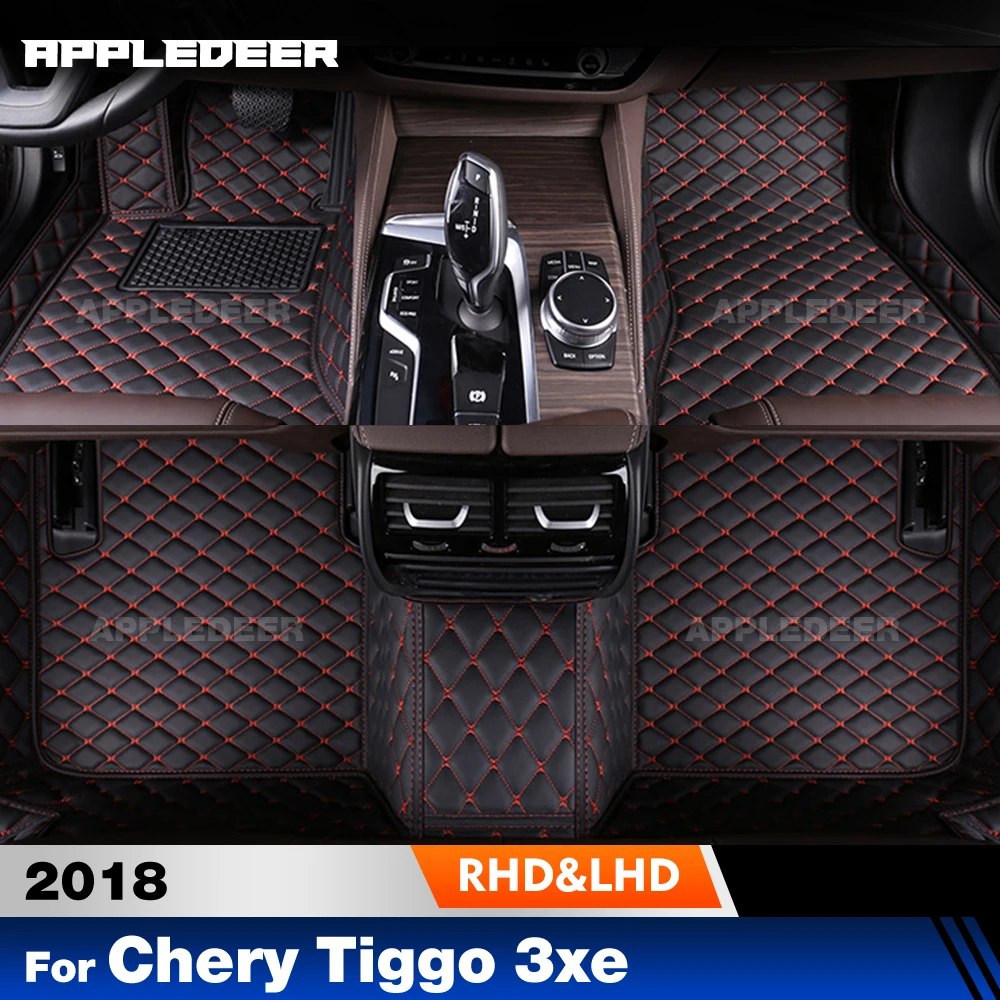 

Custom Car Floor Mats For Chery Tiggo 3xe 2018 Automobile Carpet Cover Interior Details Accessories Protective Pad Parts