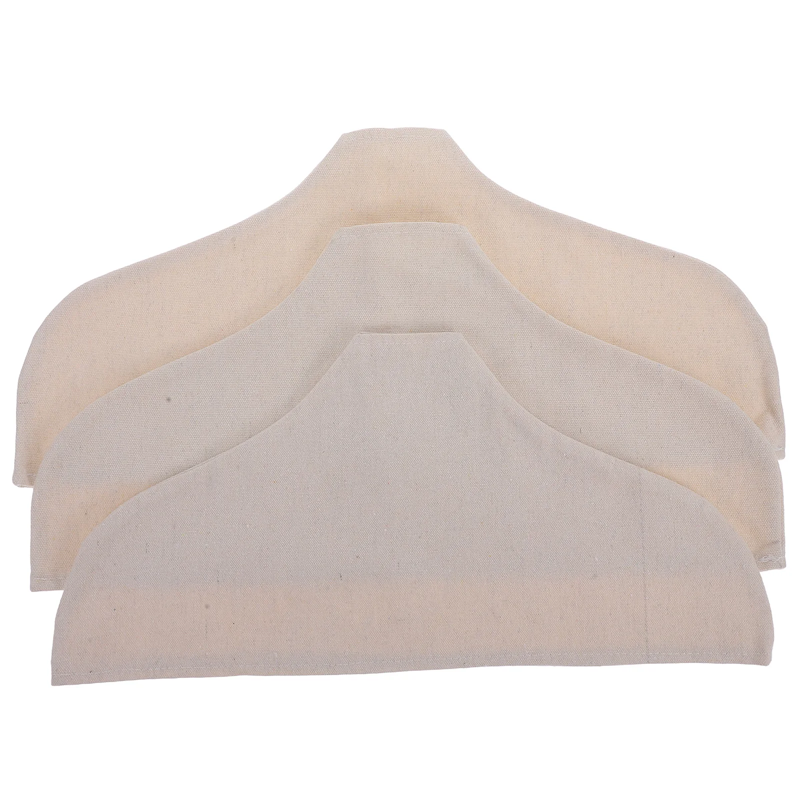 

3 Pcs Anti-slip Cloth Hanger Covers Clothing Store Dust Protection No Trace Breathable Material Wardrobe Cover Home Use