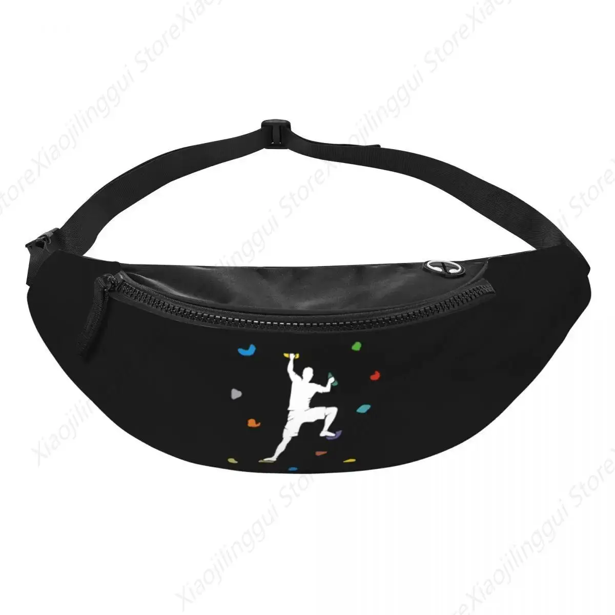 Bouldering Hall Climb Wall Fanny Pack Men Women Custom Rock Climbing Crossbody Waist Bag for Running Phone Money Pouch