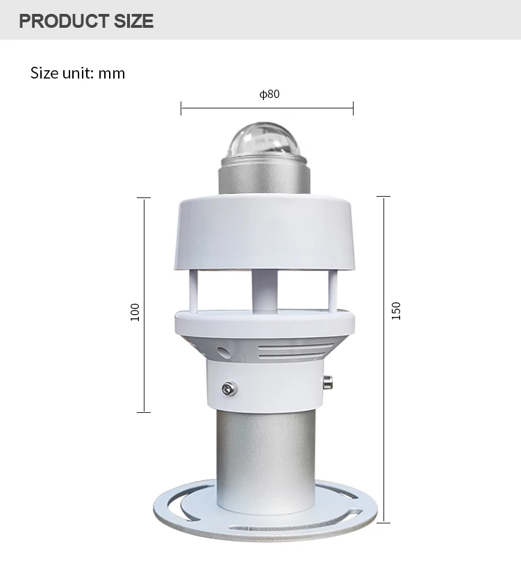 Manufacturer 6-element all-in-one environment micro-miniature intelligent wind speed