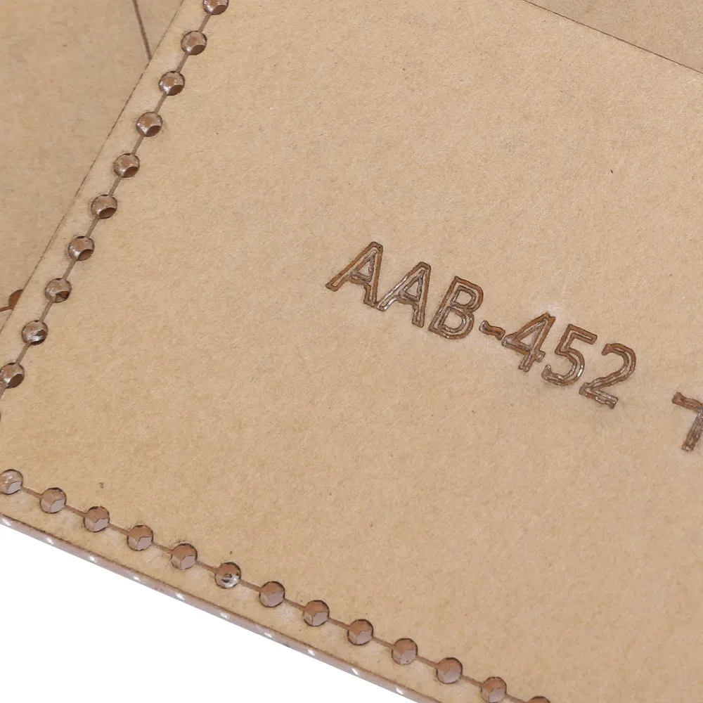 

4pcs Acrylic Wallet Template Kraft Paper Protective Film Accurate Cutting Model Purse Stencil Transparent Leather Craft Tool