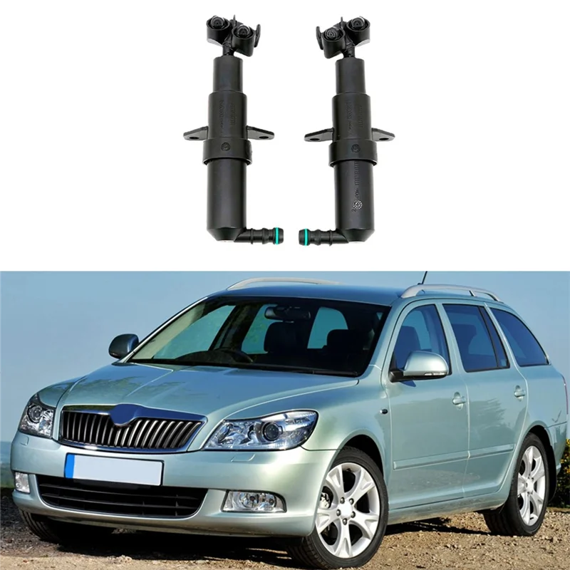 

Надежная форсунка омывателя передних фар для Skoda Octavia MK1 2007-2009, запасные части, лампа головного света, распылитель воды 1Z0955965A 1Z