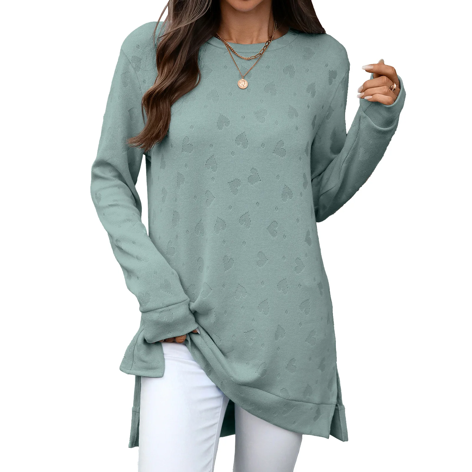 

Women Long Sleeve Sweater Shirt Tops