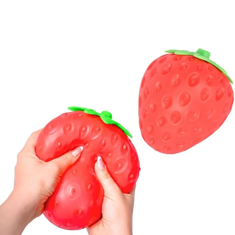 Handgemachte Erdbeere Super Weiche Squishy Spielzeug Langsam Rebound Angst Release Stress Relief Zappeln Spielzeug Für Geburtstag Geschenk Party Gefälligkeiten