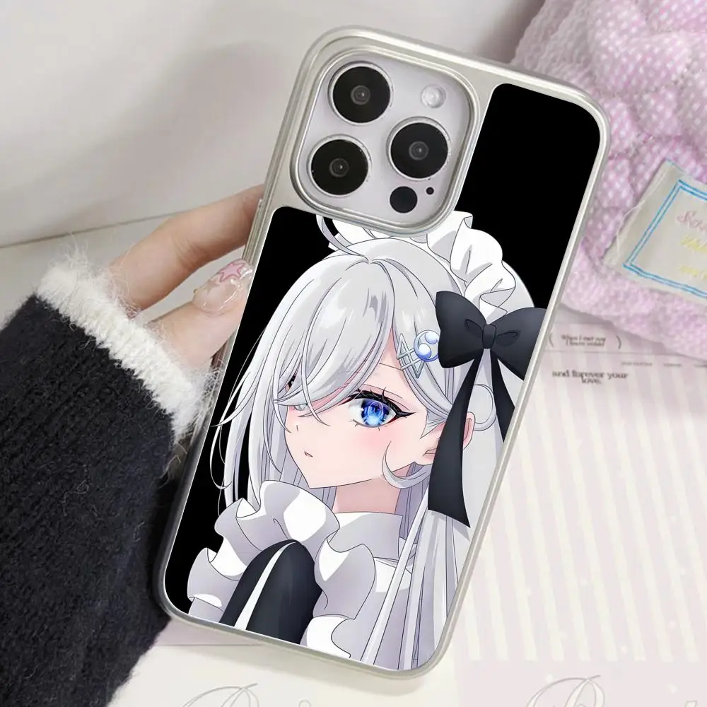 

Чехол для телефона Yuuki Sorimachi для iPhone 17 16 15 14 13 12 11 Air Pro Max Plus, гальванизированное серебряное покрытие